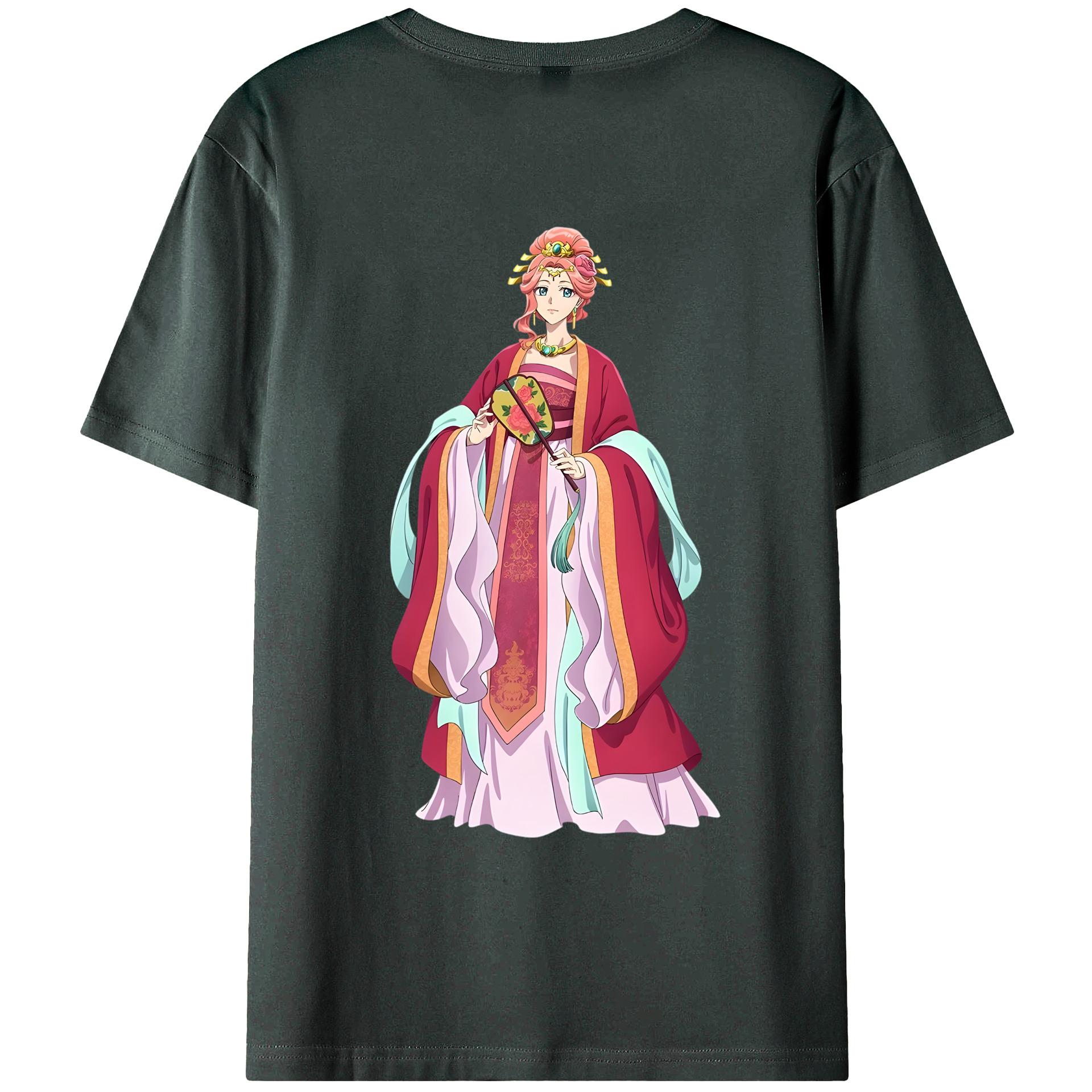 （画像用） 薬屋のひとりごと The Apothecary Diaries 綿100％ メンズ半袖Tシャツ（バックプリント） 通気性